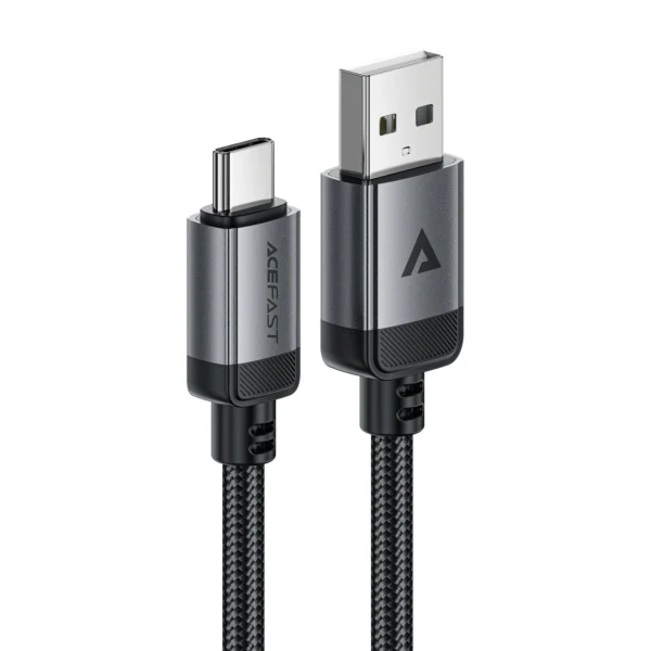 Acefast C20-04 USB-A - USB-C Cable 480Mb/s 3A 1.2m - Blackeng