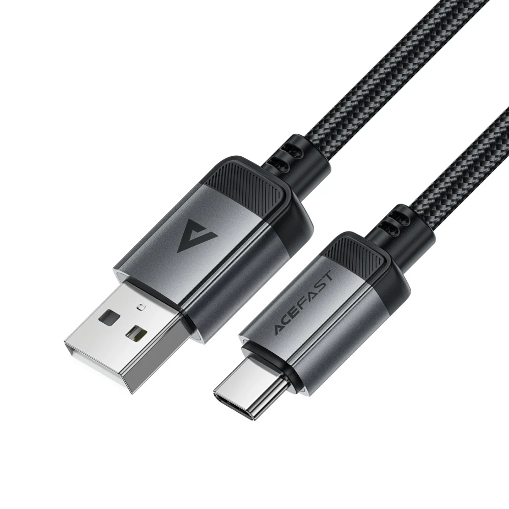 Acefast C20-04 USB-A - USB-C Cable 480Mb/s 3A 1.2m - Blackeng