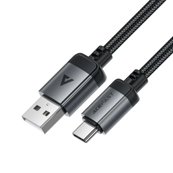 Acefast C20-04 USB-A - USB-C Cable 480Mb/s 3A 1.2m - Blackeng
