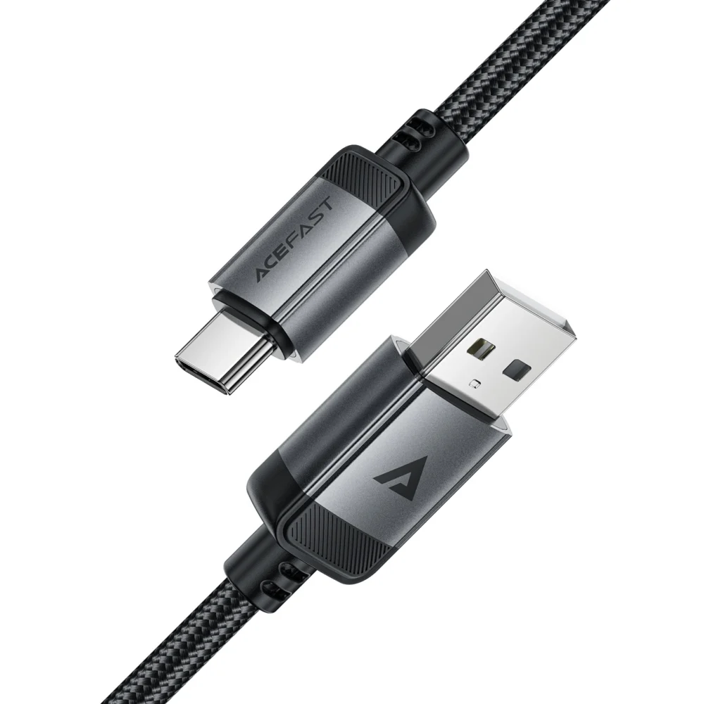 Acefast C20-04 USB-A - USB-C Cable 480Mb/s 3A 1.2m - Blackeng