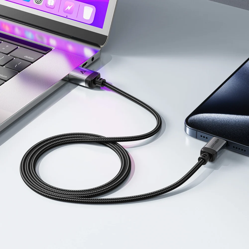 Acefast C20-04 USB-A - USB-C Cable 480Mb/s 3A 1.2m - Blackeng