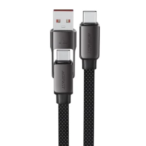Acefast C13-05 USB-C - USB-A / USB-C Cable 480Mb/s 3A 0.2m - Blackeng