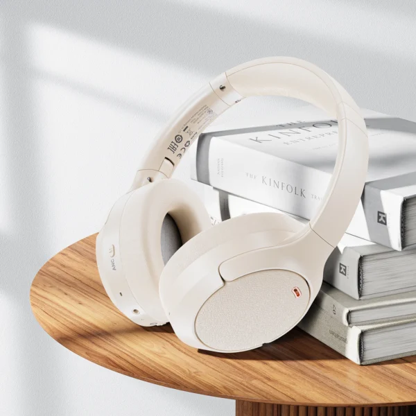 Acefast H6 ANC Wireless Bluetooth 5.3 IPX4 Over-Ear Headphones - Whiteeng