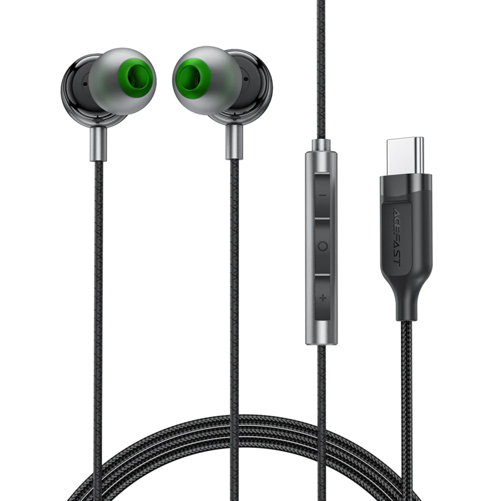 Acefast L5 Wired In-Ear Headphones USB-C 1.2m - Blackeng