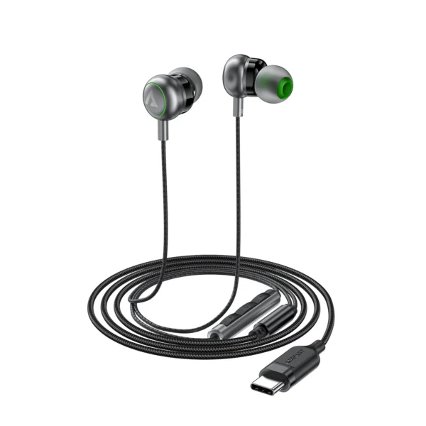 Acefast L5 Wired In-Ear Headphones USB-C 1.2m - Blackeng