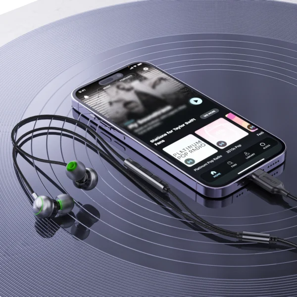 Acefast L5 Wired In-Ear Headphones USB-C 1.2m - Blackeng