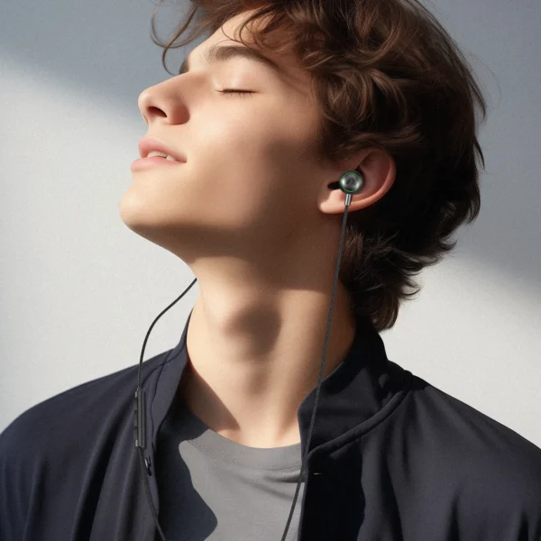 Acefast L5 Wired In-Ear Headphones USB-C 1.2m - Blackeng