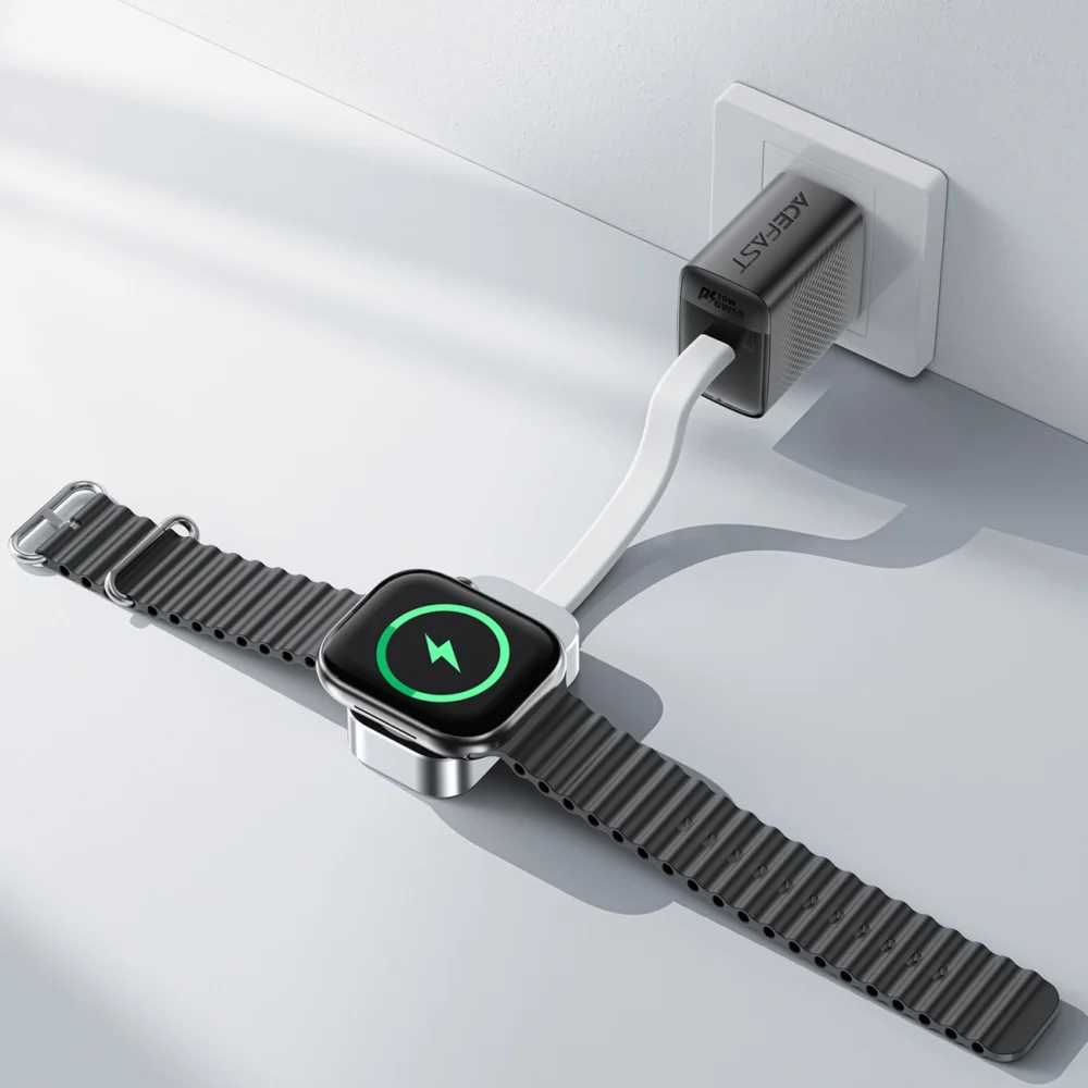 Acefast E21 5W Wireless Charger for Apple Watch - Silvereng