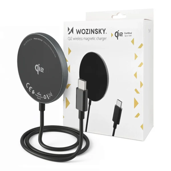 Wozinsky 15W Wireless Qi2 Inductive Charger - Blackeng