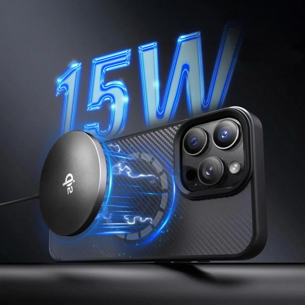 Wozinsky 15W Wireless Qi2 Inductive Charger - Blackeng