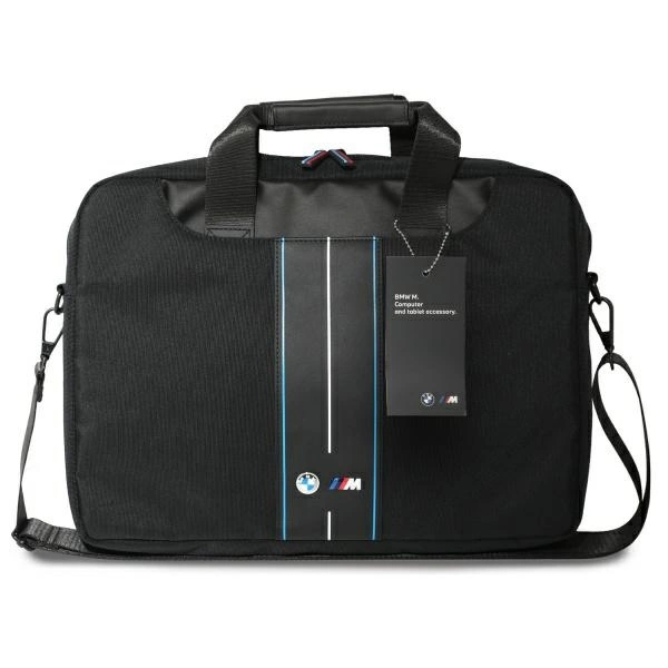 BMW BMCB15COMPVSKL Bag 16" Black Nylon Blue Stripeeng