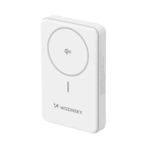 Powerbank Wozinsky WLWP-10KA0Y3WS 22.5W PD Qi2 10000 mAh, with stand, 1x USB-A, 1x USB-C - whiteeng