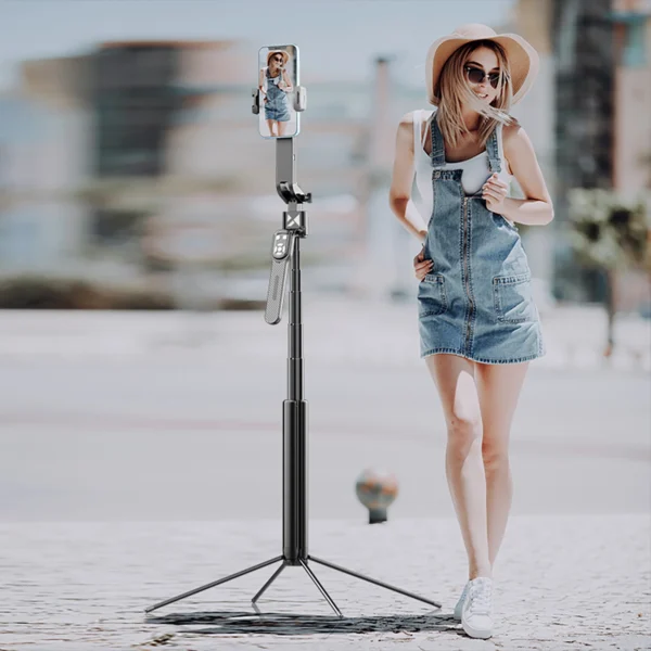 Wozinsky selfie stick z AI automatycznym śledzeniem twarzy  do zdjęć i filmów 360  - czarnypol