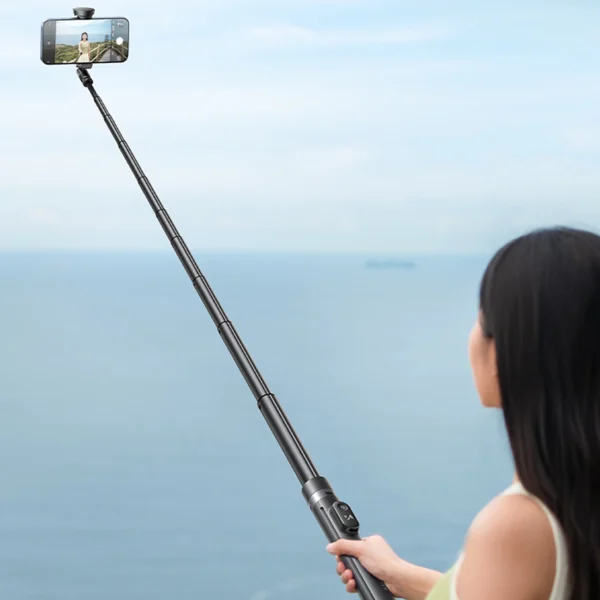 Wozinsky automatycznie otwierany selfie stick 1.7m  - czarnypol