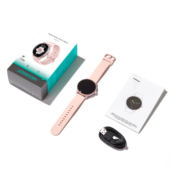 Joyroom Classis Series JR-FC1 Smartwatch with Call Answering Function / IP68 Protection - Pinkeng