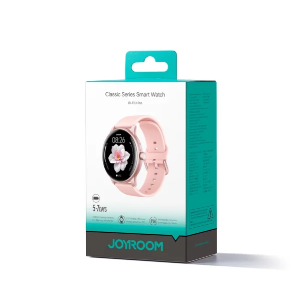 Joyroom Classis Series JR-FC1 Smartwatch with Call Answering Function / IP68 Protection - Pinkeng