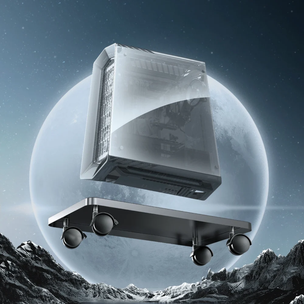 Orico CPB6 Computer Stand with Wheels - Blackeng