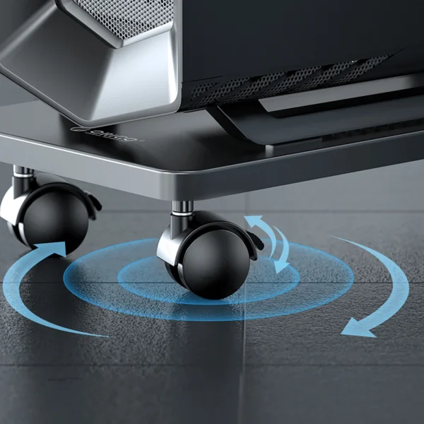 Orico CPB6 Computer Stand with Wheels - Blackeng