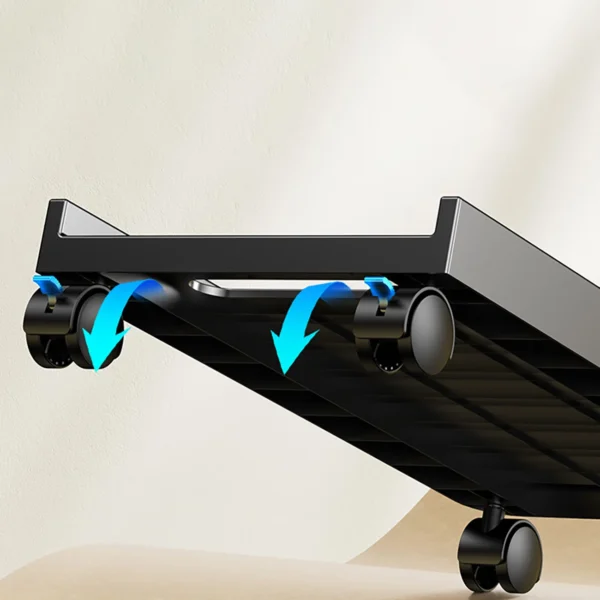 Orico CPB2 Computer Stand with Wheels - Blackeng
