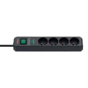 Brennenstuhl Eco-Line surge protector strip 4 sockets 1.5m 13.500A - blackeng