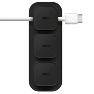 Uniq Pod Mag magnetic cable organizer + base dark gray/charcoal dark grayeng