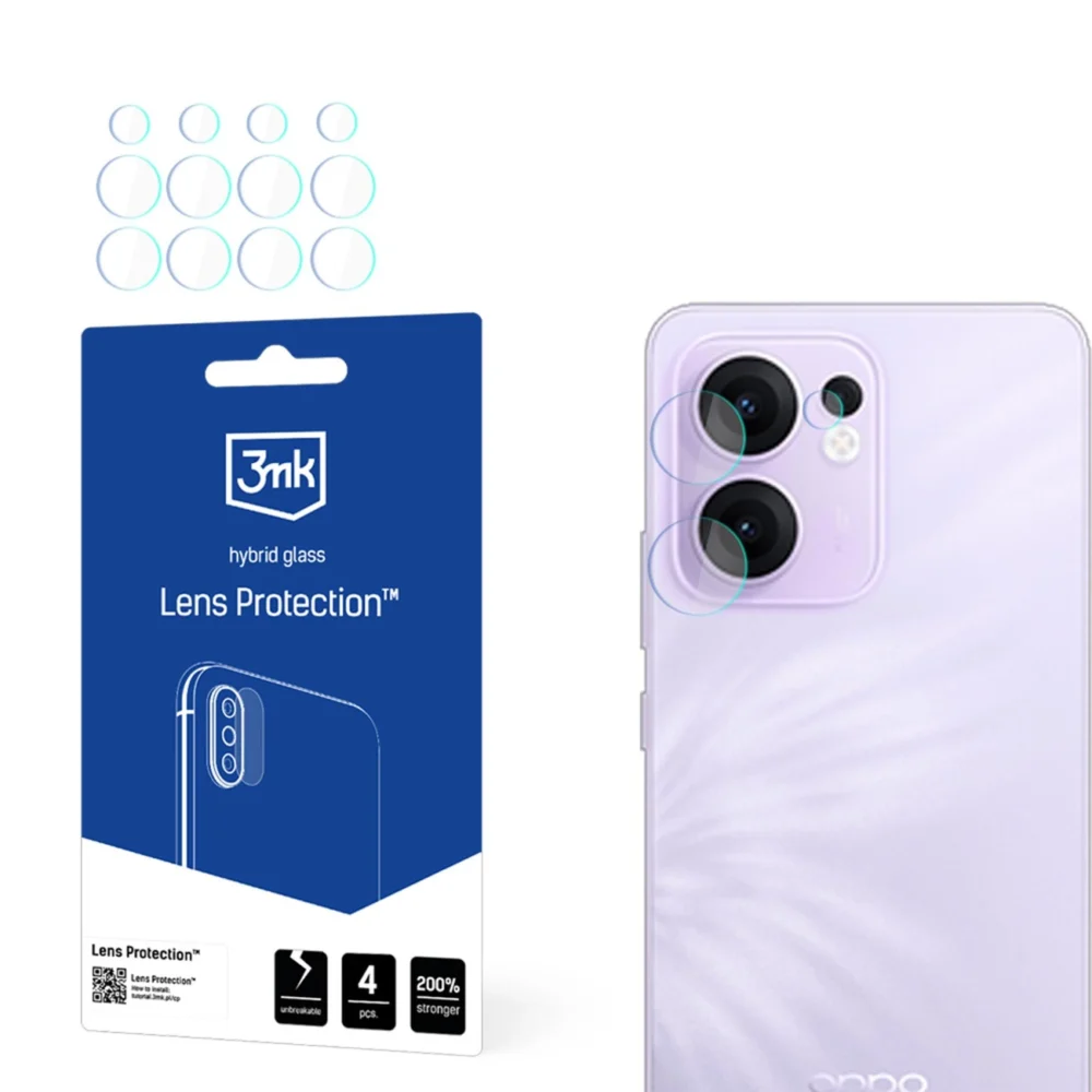 Hybrid Glass for Camera Lens 3mk Lens Protection on Oppo Reno 13F 4Geng