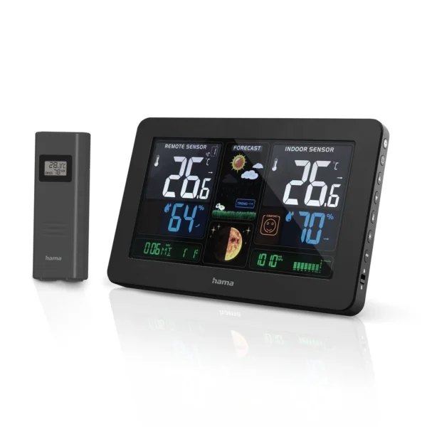 Hama Premium Weather Station with USB - Blackeng