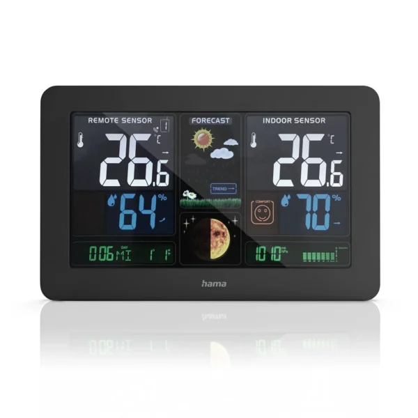 Hama Premium Weather Station with USB - Blackeng