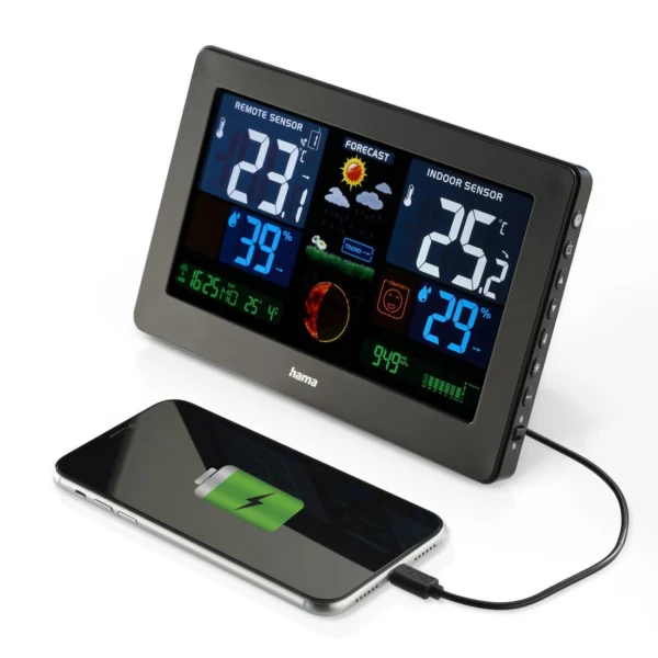 Hama Premium Weather Station with USB - Blackeng