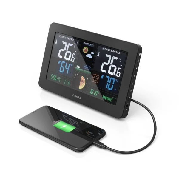 Hama Premium Weather Station with USB - Blackeng