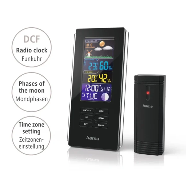 Hama Color Edge Weather Station - Blackeng