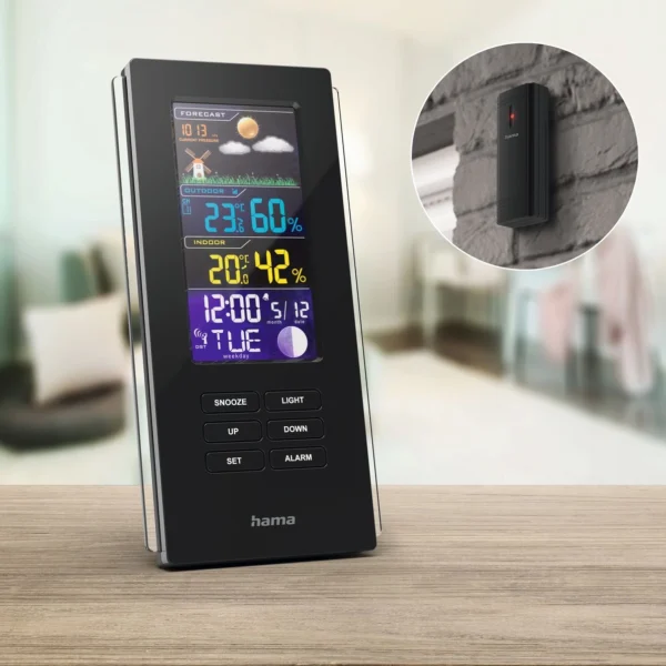Hama Color Edge Weather Station - Blackeng