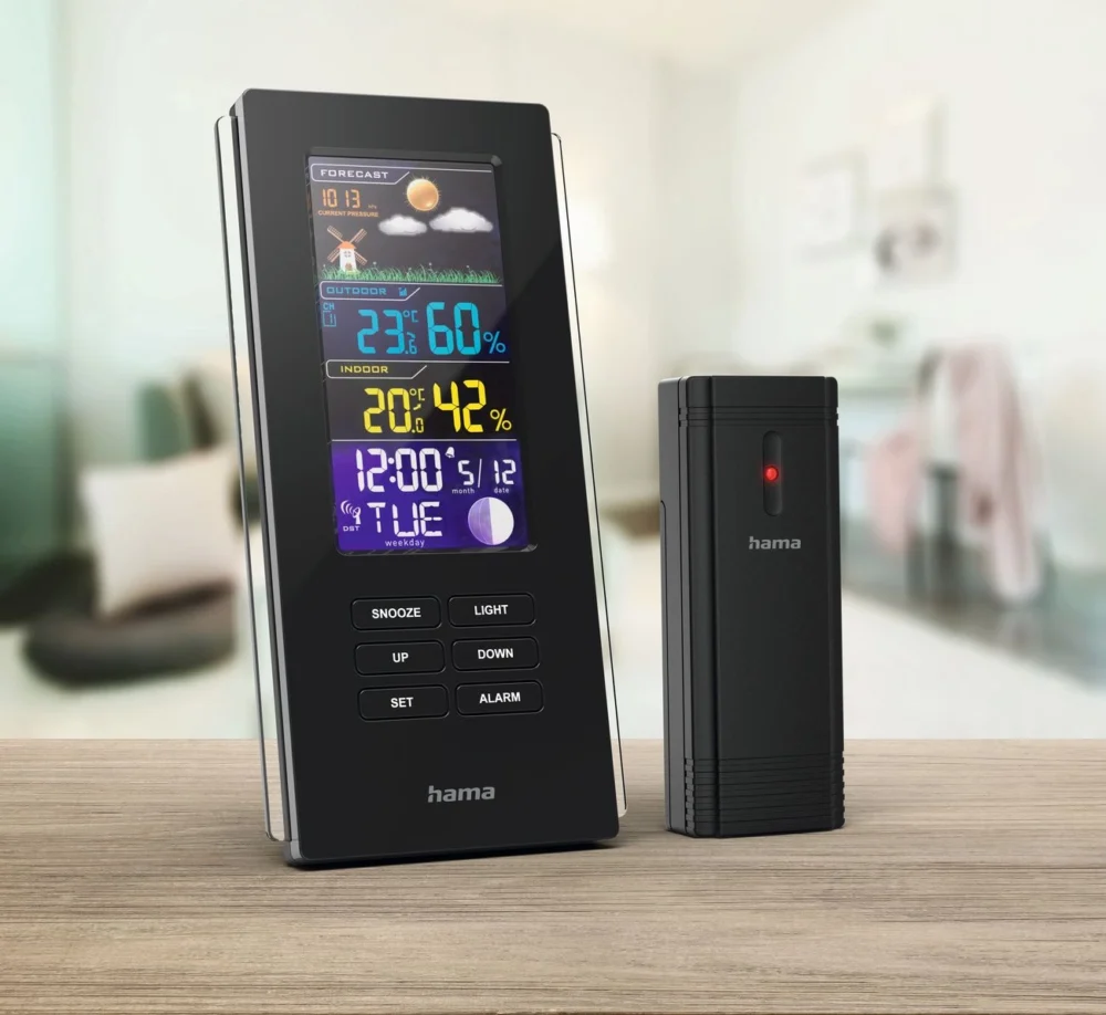 Hama Color Edge Weather Station - Blackeng