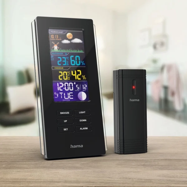 Hama Color Edge Weather Station - Blackeng