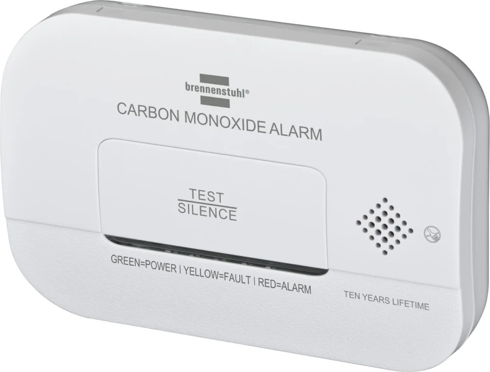 Brennenstuhl CM A 3030 carbon monoxide and gas sensor with alarm signal and LED display - whiteeng