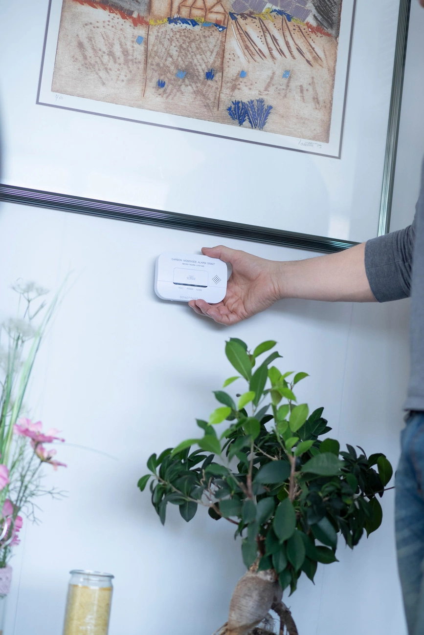 Brennenstuhl CM A 3030 carbon monoxide and gas sensor with alarm signal and LED display - whiteeng