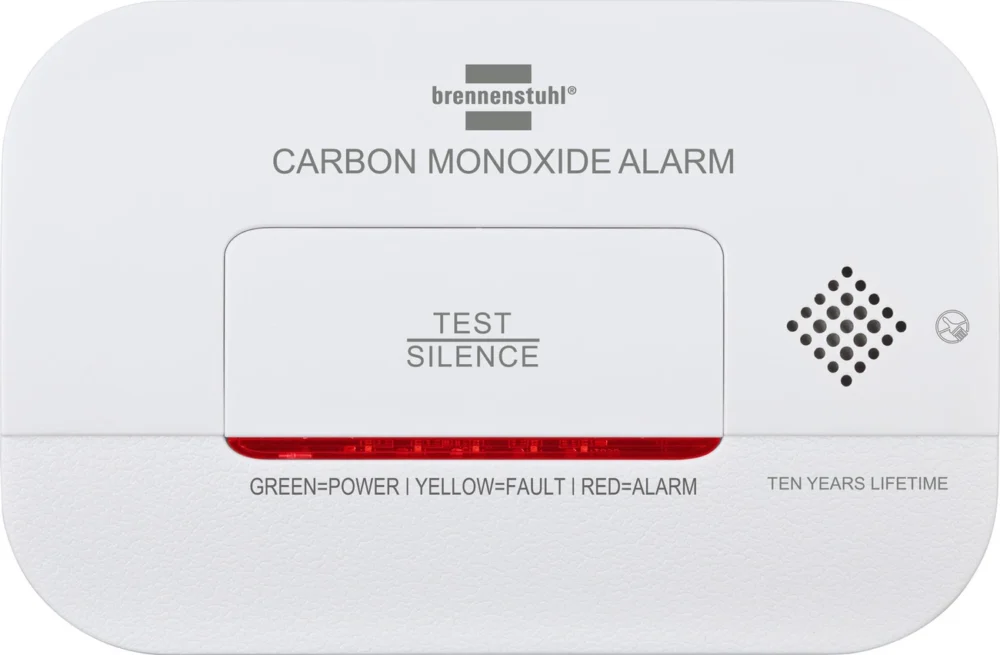 Brennenstuhl CM A 3030 carbon monoxide and gas sensor with alarm signal and LED display - whiteeng