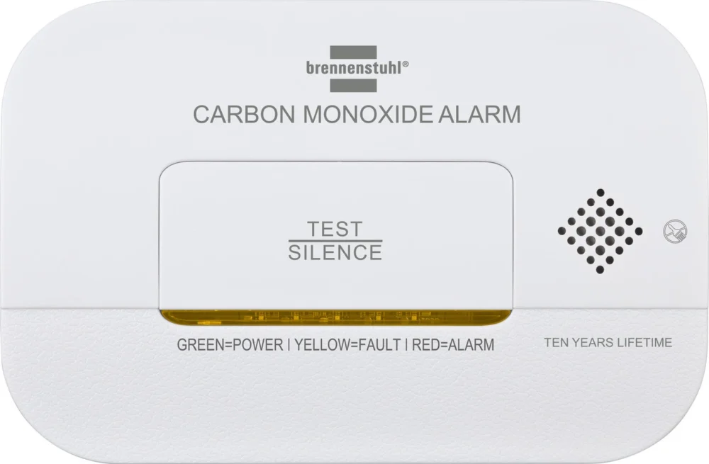Brennenstuhl CM A 3030 carbon monoxide and gas sensor with alarm signal and LED display - whiteeng