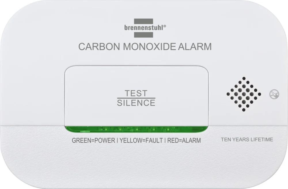 Brennenstuhl CM A 3030 carbon monoxide and gas sensor with alarm signal and LED display - whiteeng