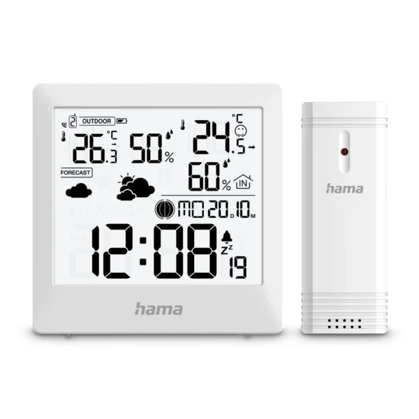 Hama Palawan Weather Station Thermometer Hygrometer - Whiteeng