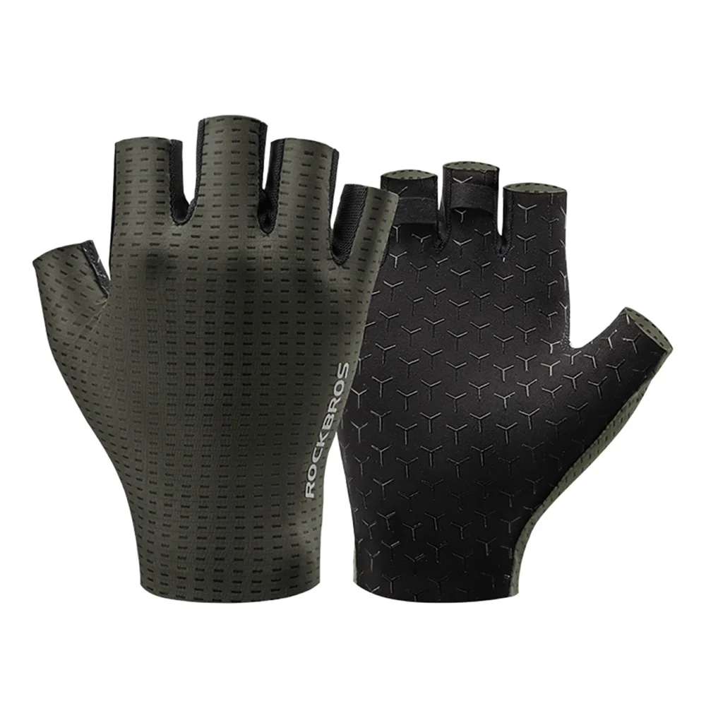 Rockbros Breathable Short Finger Cycling Gloves, Size: S - Greeneng