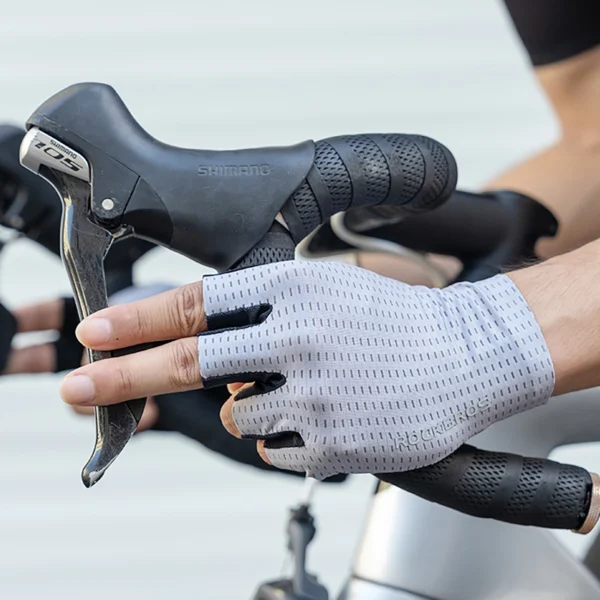 Rockbros Breathable Short Finger Cycling Gloves, Size: S - Grayeng