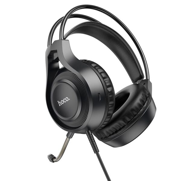 HOCO wire headphones Jack 3,5 mm with microphone W106 black