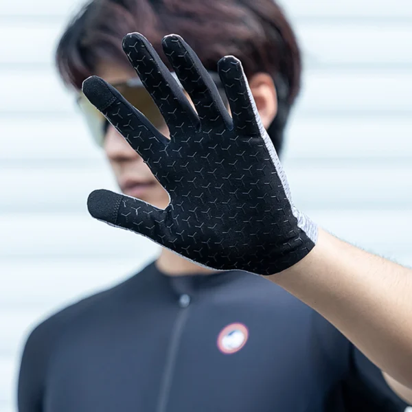Rockbros Breathable Full Finger Cycling Gloves, Size: L - Grayeng