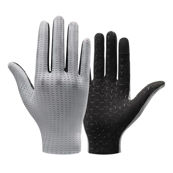 Rockbros Breathable Full Finger Cycling Gloves, Size: M - Grayeng