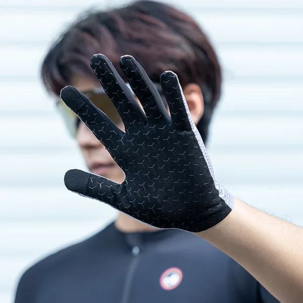 Rockbros Breathable Full Finger Cycling Gloves, Size: M - Grayeng