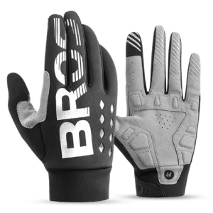 Rockbros cycling gloves, insulated, long, size: M - black and grayeng