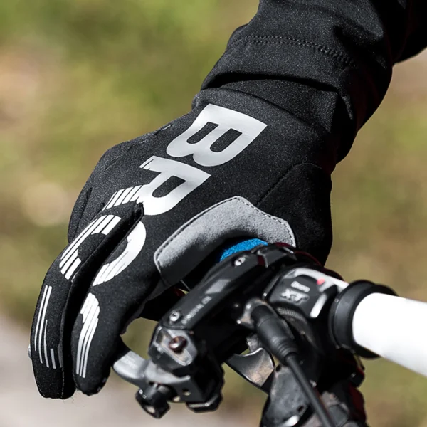 Rockbros cycling gloves, insulated, long, size: XL - black and grayeng