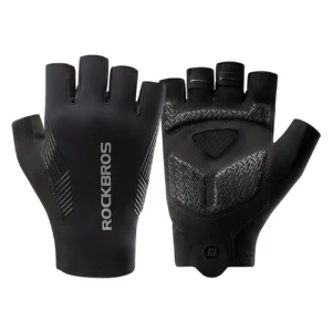 Rockbros cycling gloves spring/summer/autumn, short fingers, size: XXL - blackeng