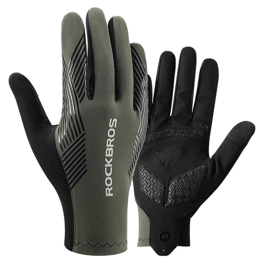 Rockbros cycling gloves spring/summer/autumn, full, size: L - greeneng